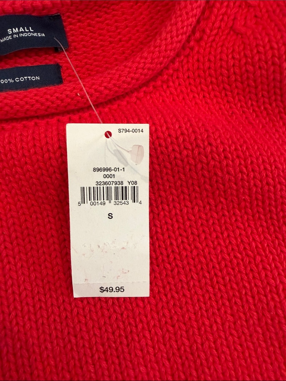 NWT GAP Red 100% cotton Tank - Picture 2 of 3